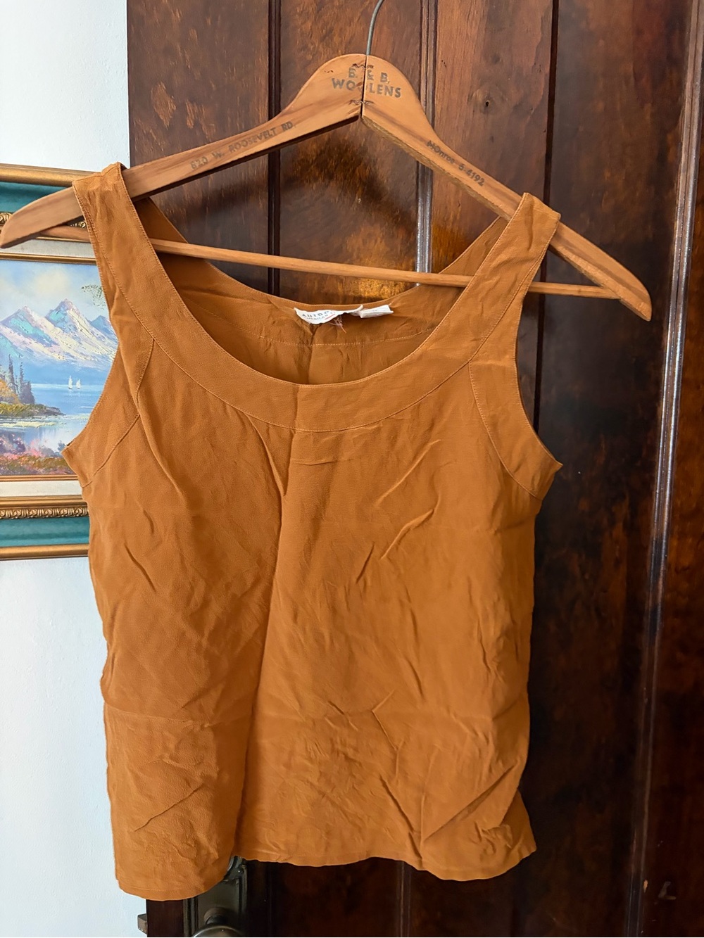 Vintage 100% Silk Tank Top